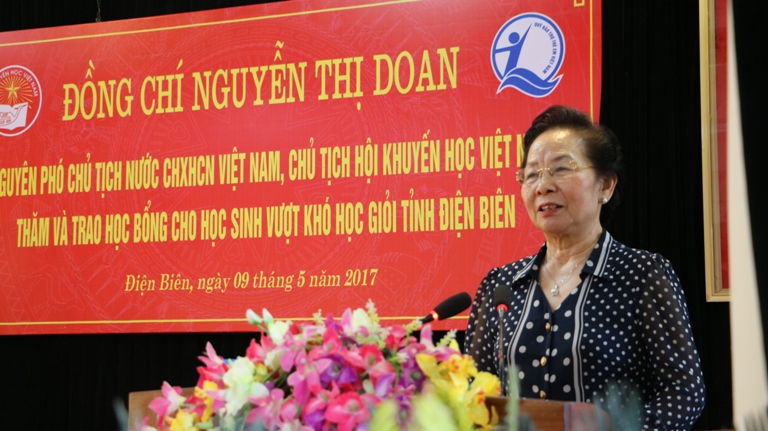 Bà Nguyễn Thị Doan phát biểu tại buổi lễ